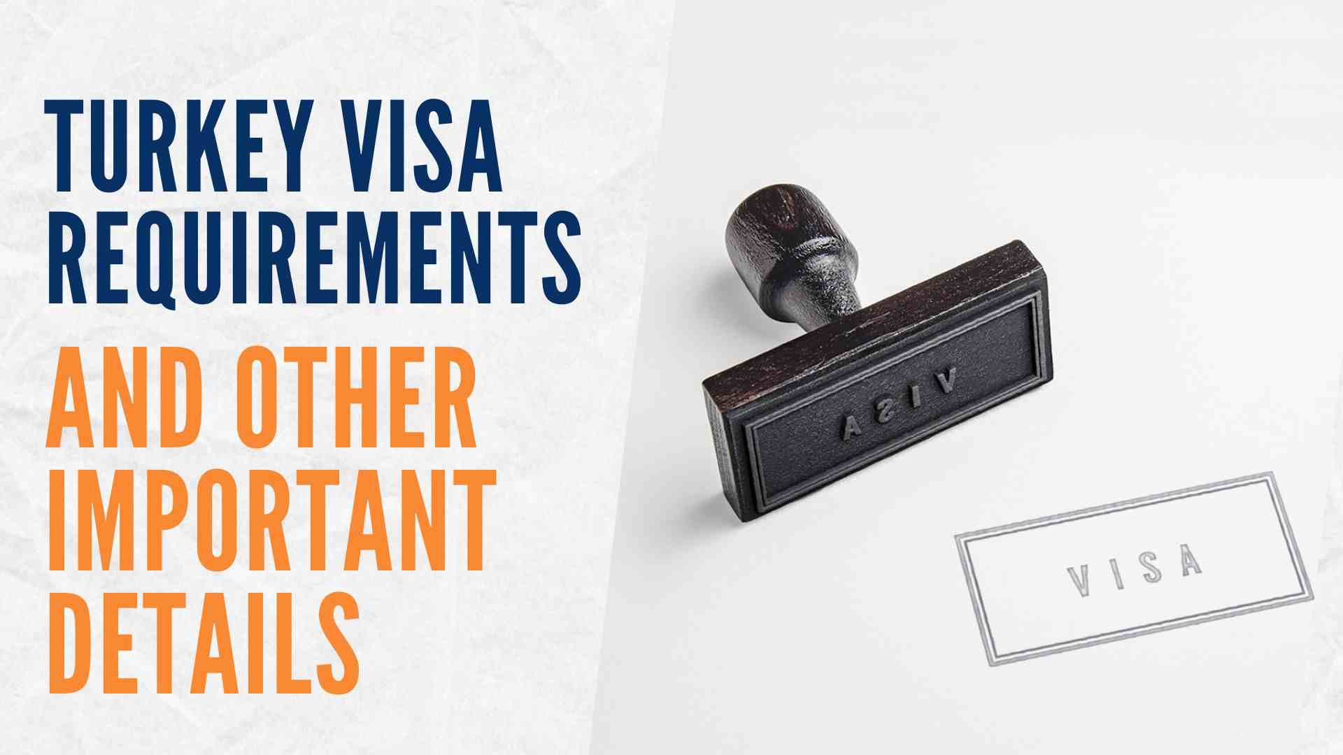 Turkey visa requirements 